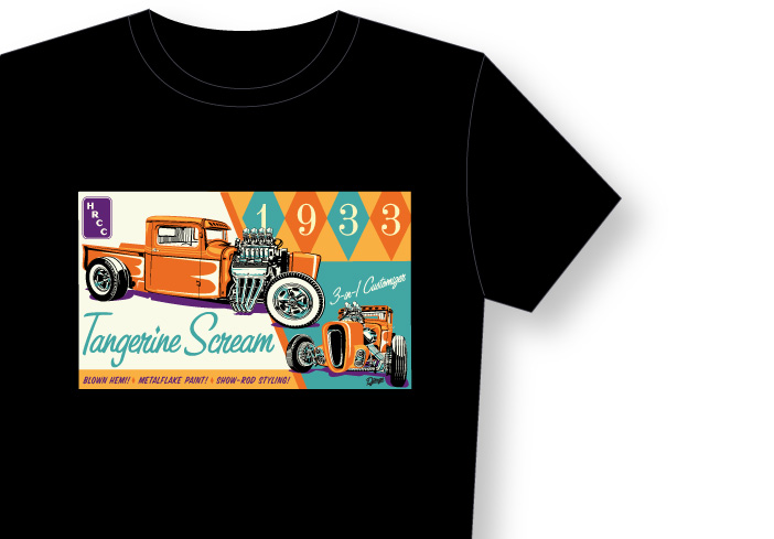 Tangerine Scream Model Box 1933 Ford truck