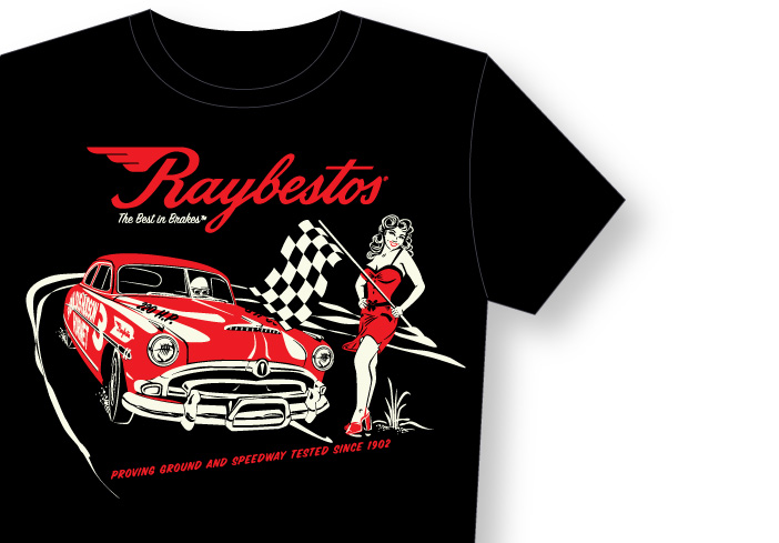 Django Studios Raybestos Racing NASCAR Hudson Hornet