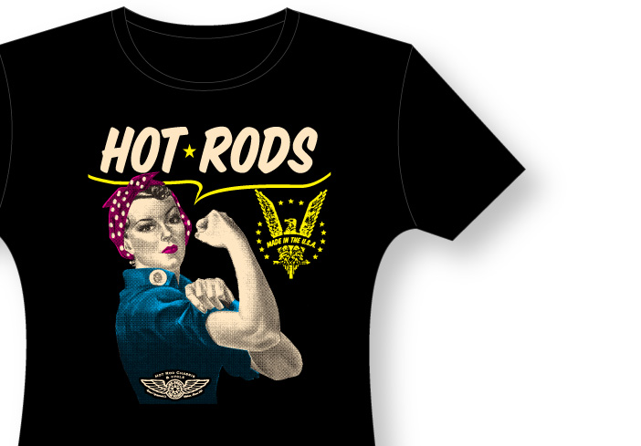 Django Studios Hot Rod Chassis & Cycle Rosie the Hot Rod Rivetor