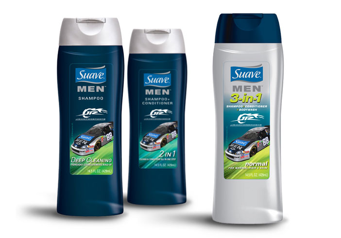 Suave Men NASCAR Packaging