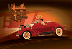 Django 1936 Ford "atomic sunrise"